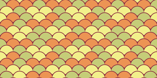 abstract seamless pattern with overlapping scales vector image