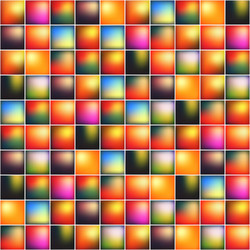 glossy colorful mosaic square cells grid vector image