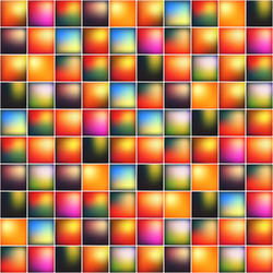 glossy colorful mosaic square cells grid vector