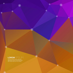 Abstract background with colored triangles vector