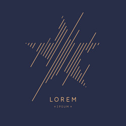 design element with dynamic lines vector image