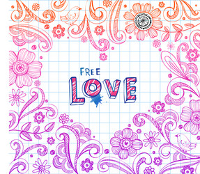Floral Doodle Frame Vector Image