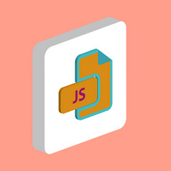 js computer symbol vector image