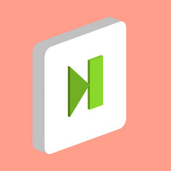 next track button computer symbol vector image