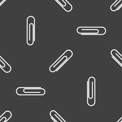 Paperclip pattern vector