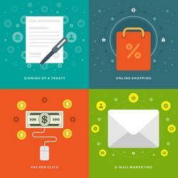 Flat design business creative Royalty Free Vector Image