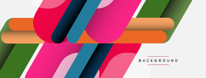 overlapping round shapes and lines background vector image