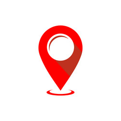 Gps icon logo design map pointer icon pin Vector Image