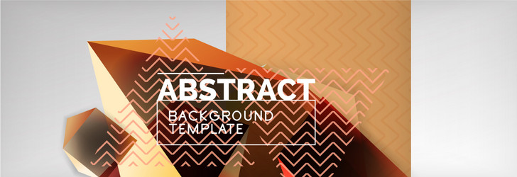 dark color geometric abstract background 3d vector image
