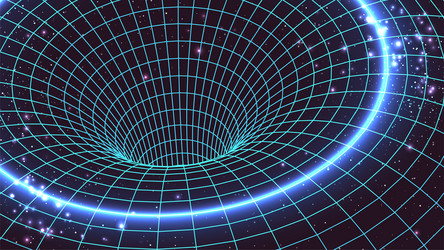 synthwave background wirefreme abstract 3d object vector image