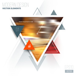 abstract geometric triangle pattern vector image