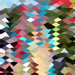 multi color abstract low polygon background vector image