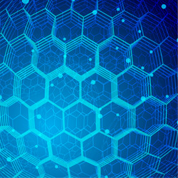 Tech Hexagon Pattern vector image