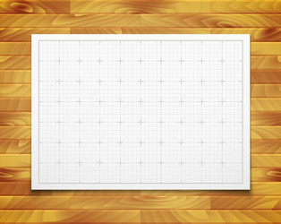 white isolated square grid with shadow vector