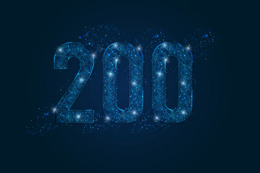 abstract isolated blue image of http status code vector image