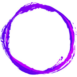 grungy textured circle element shape circular vector image