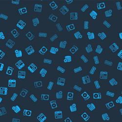 set hard disk drive hdd sync refresh retro flip vector image