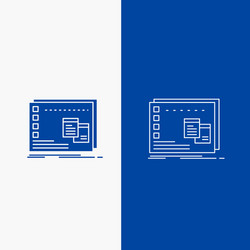 window mac operational os program line and glyph vector image