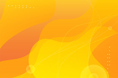 yellow background with dynamic abstract shapes vector image