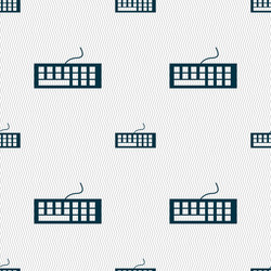 Computer keyboard icon seamless abstract vector