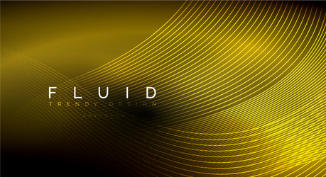 digital flowing wave particles abstract background vector image