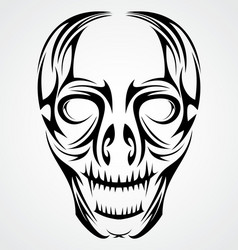 Tribal Skull Art Vector Image
