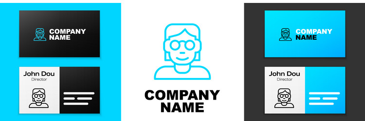 blue line hacker or coder icon isolated on white vector image