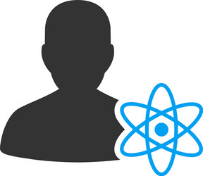 physicist science flat icon vector image