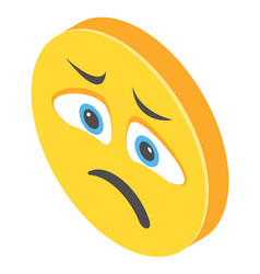 sad emoticon vector