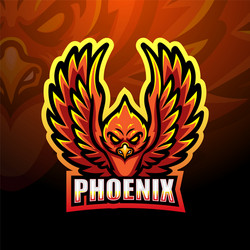 phoenix mascot esport logo Vector Image