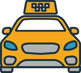 Taxi icon simple element from tourism icons vector