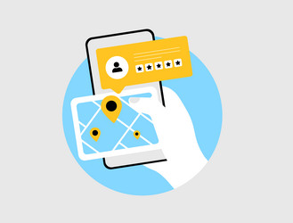 micro-influencer discovery via map interface vector image