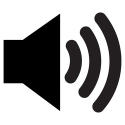Speaker volume icon audio volume Royalty Free Vector Image