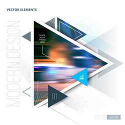 abstract geometric triangle pattern vector image