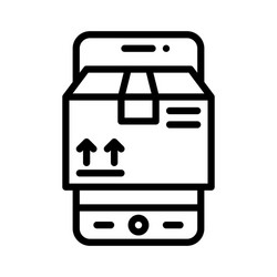 logistic app icon mobile application vector image