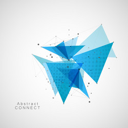 background concept with connecting dots and lines vector image