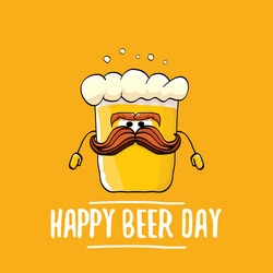 international beer day concept vector