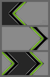 set of business cards with abstract pattern vector image