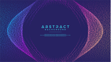 dynamic abstract liquid flow particles background vector image