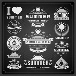 Retro Summer Vibes Vector Image