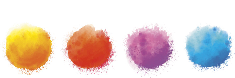 watercolor on white background vector