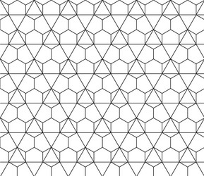 Seamless geometric pattern with editable vector