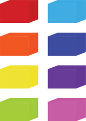set square shape in different colors vector image