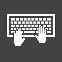using keyboard vector image