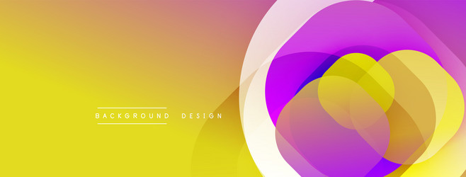 bright abstract design overlapping circles create vector image