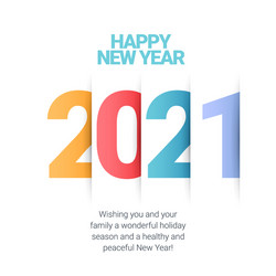 New Year 2021 Celebration Vector Image