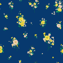 seamless spring pattern with floral motif vector image