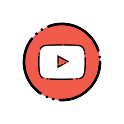 Youtube icon design vector