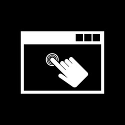 click icon design symbol web vector image