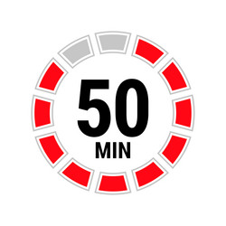isolated with timer vector image